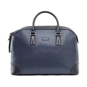 Bolvaint Ivens Travel Bag Graphite Blue Top-Grain Leather Duffel / Weekender